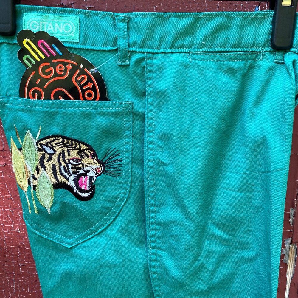 Vintage Deadstock Gitano Tiger Patch Pocket Pants